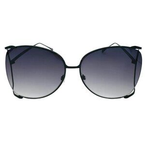 6043 | Black Large Butterfly Style Sunglasses